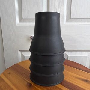 6 inch black round bed furniture risers set of 4